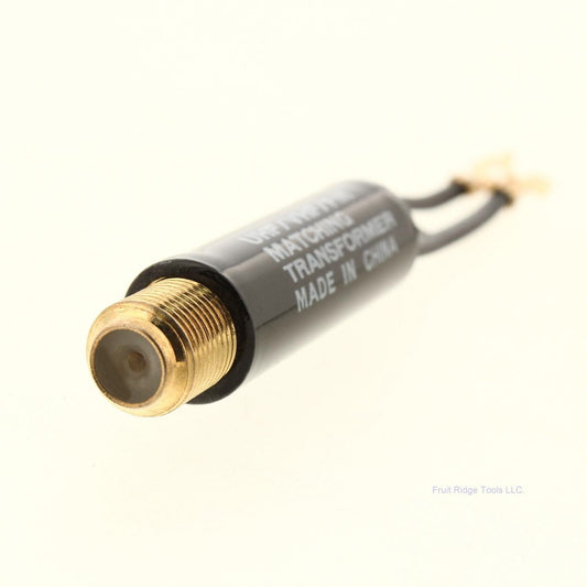 Gemini Black Matching Transformer Converts 75ohm to 300ohm for Indoor Use Only