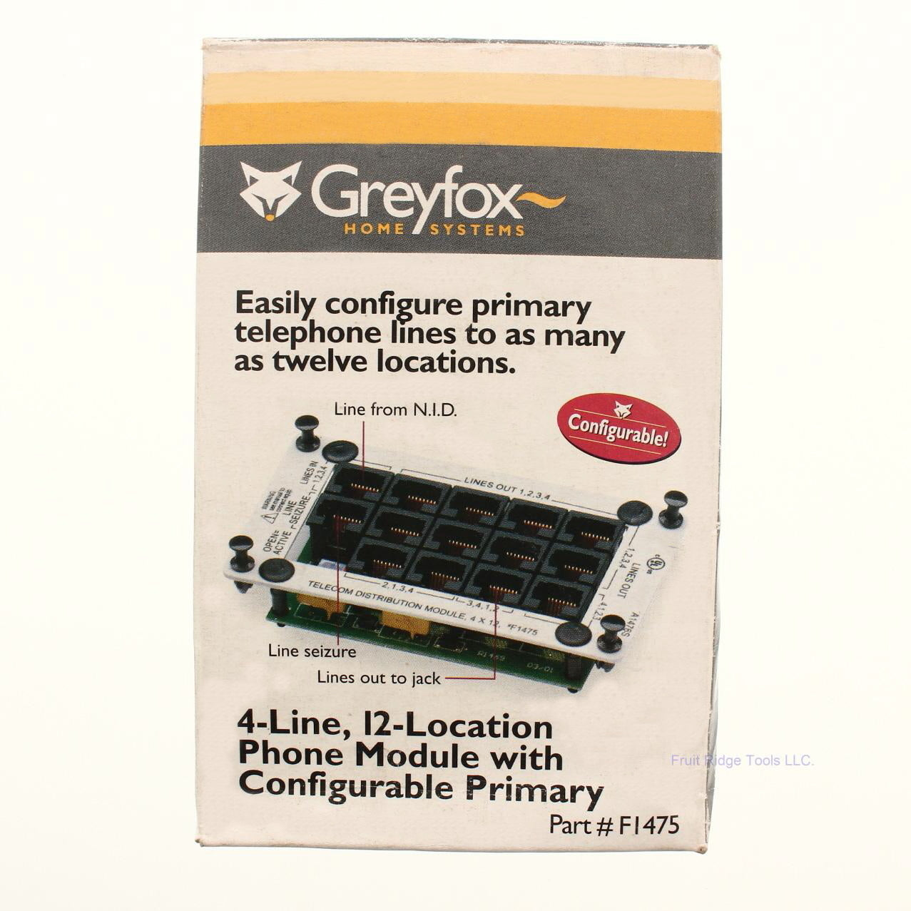 Grey Fox F1475 Phone Module 4-Line 12-Location with Configurable Primary