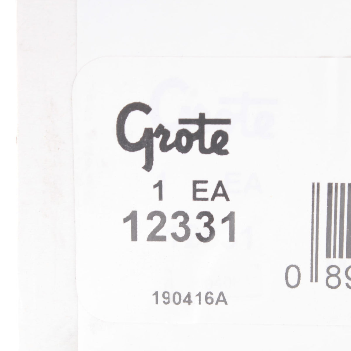 Grote 12331 White 6" Stainles Steel Split Mirror Right or Left Bracket Mount