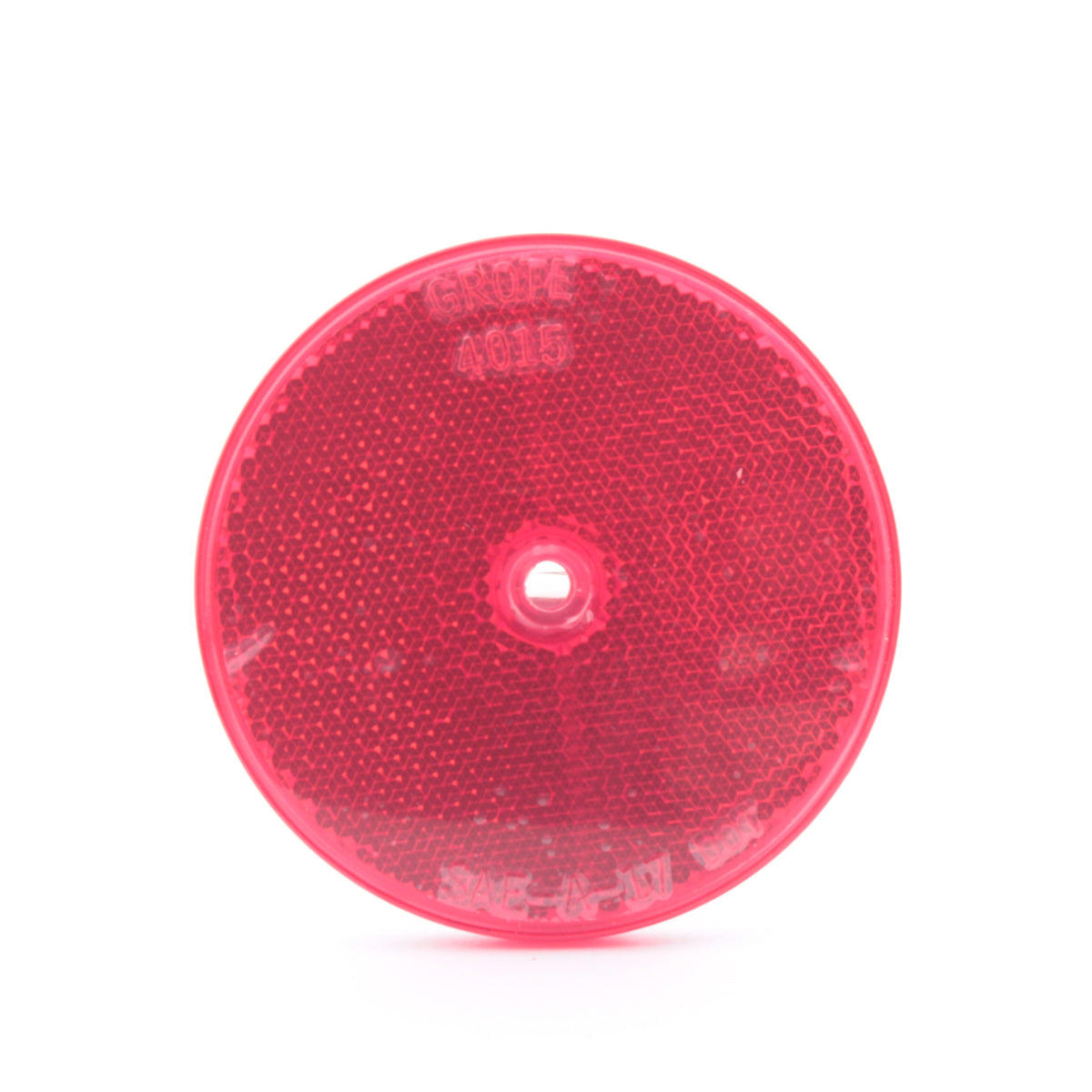 Grote 401523 Red 3.315" Sealed Center-Mount Round Reflector Acrylic Lens