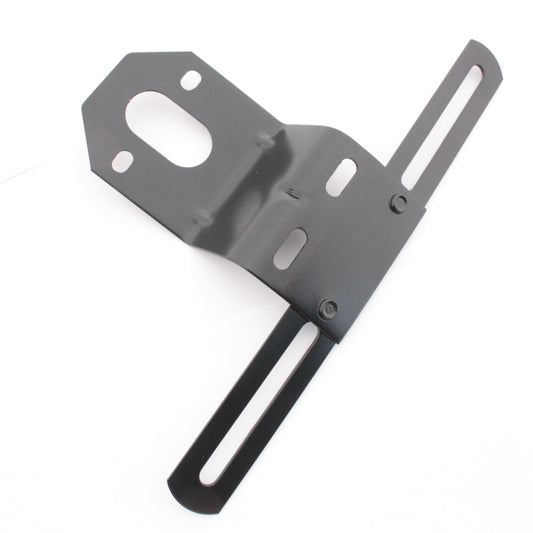 Grote 43022 Black 16.63" License Plate Bracket Offset Powder-Coated for Two-Stud