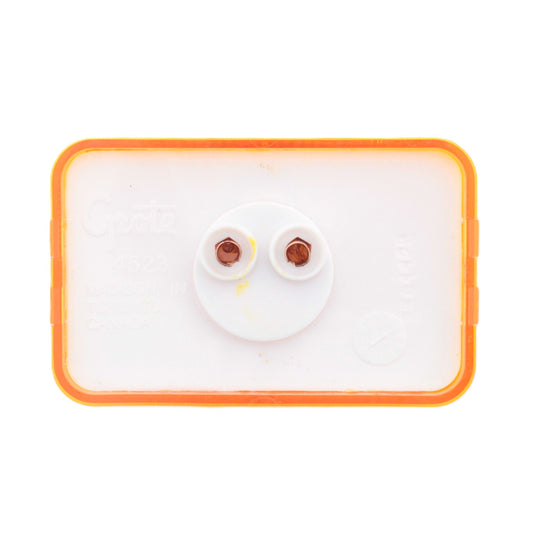Grote 45233 Yellow Amber Clearance Marker Lamp w/ Built-In Reflector 2" x 3-1/8"