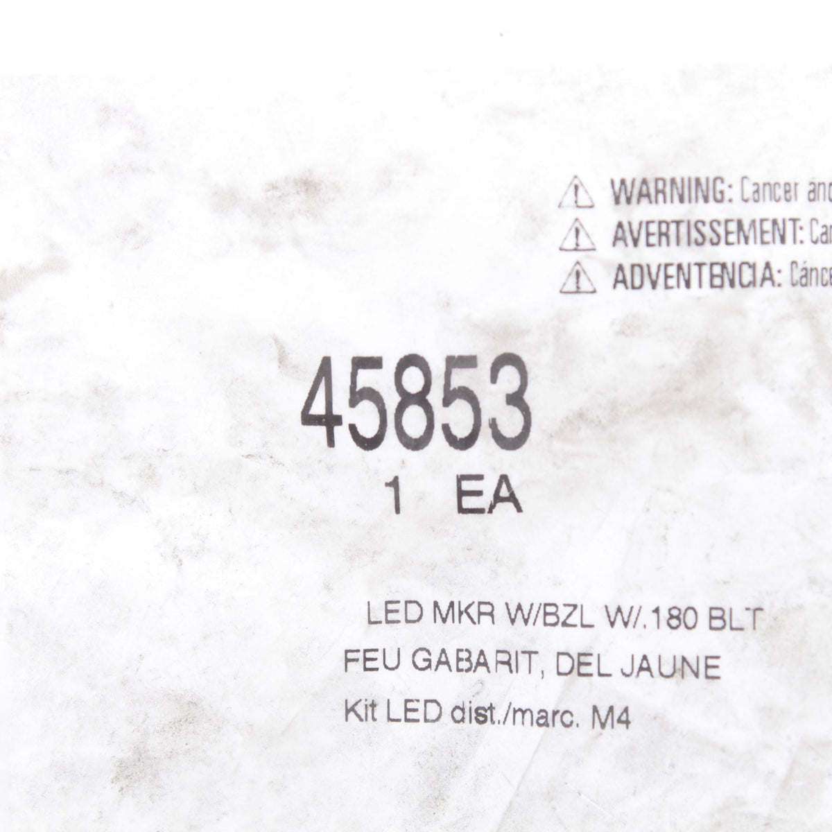 Grote 45853 Amber Oval LED M4 Series Side Marker Lamp w/ Chrome Bezel 9" x 3.25"