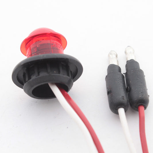 Grote 49342 Red MicroNova 3/4" LED Clearance Marker Lamp with Grommet ECE Rated