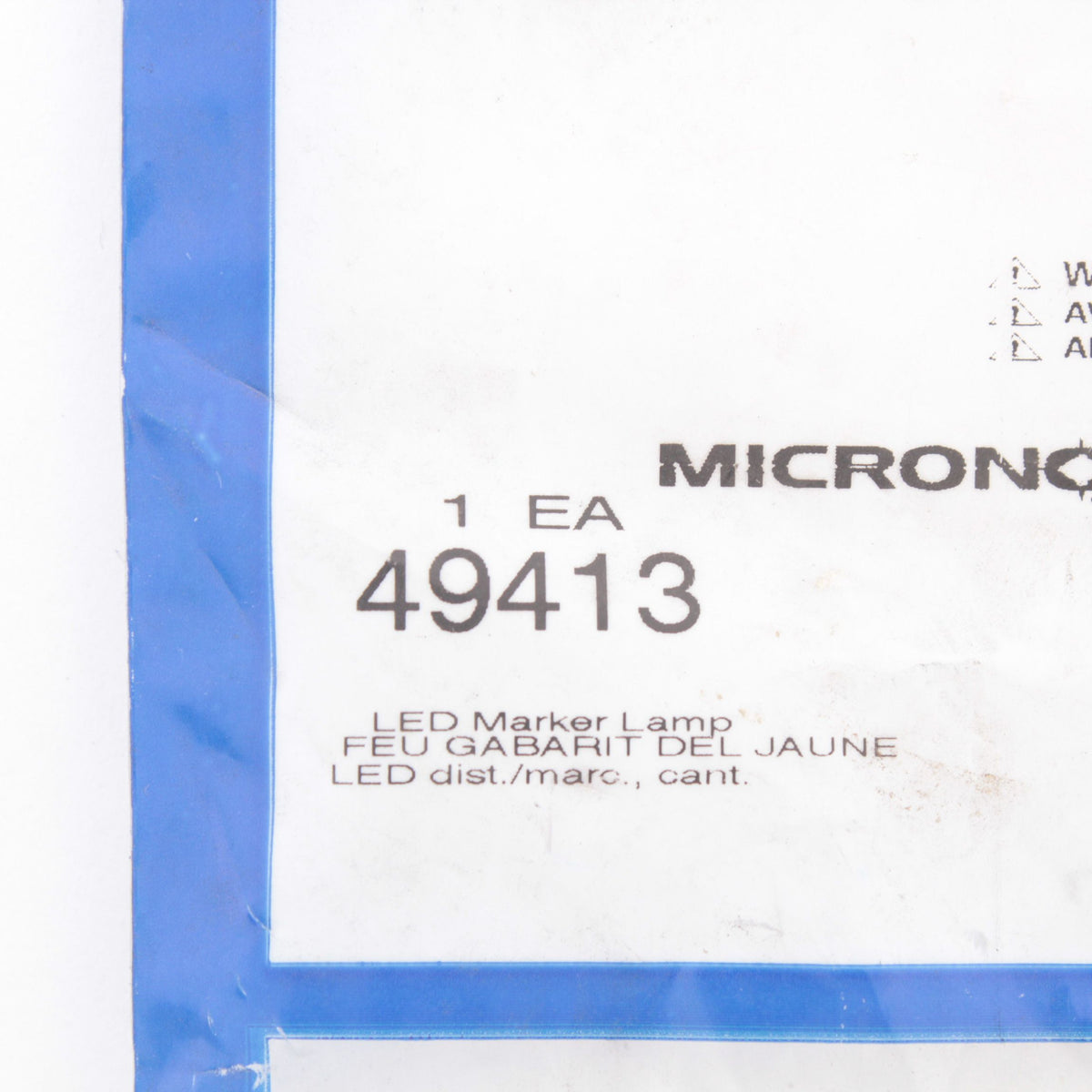 Grote 49413 Yellow MicroNova PC LED Clearance Marker Lamp w/ 3" Adapter Bracket