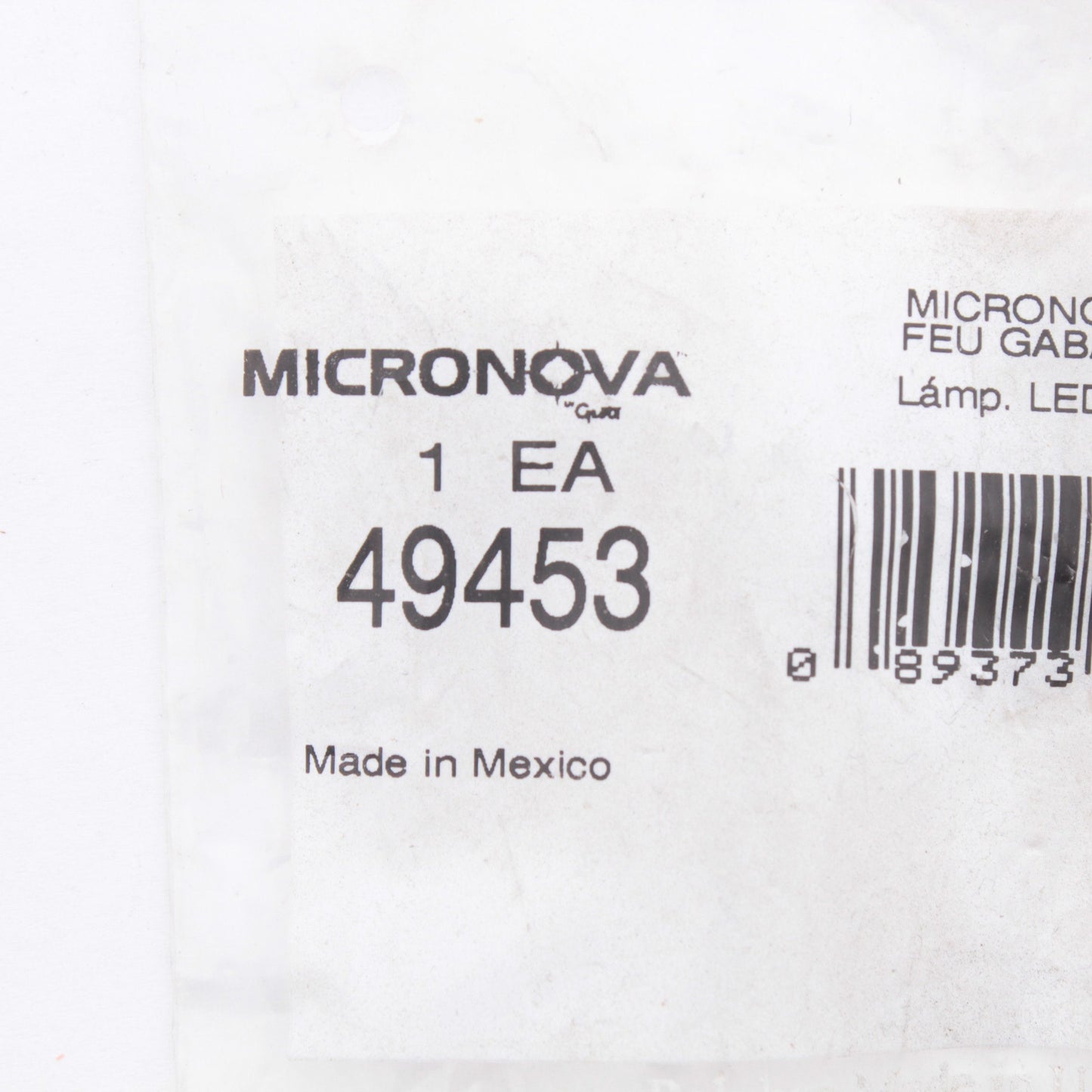 Grote 49453 Yellow MicroNova DOT LED Clearance Marker Lamp Bracket PC 1" x 5.87"