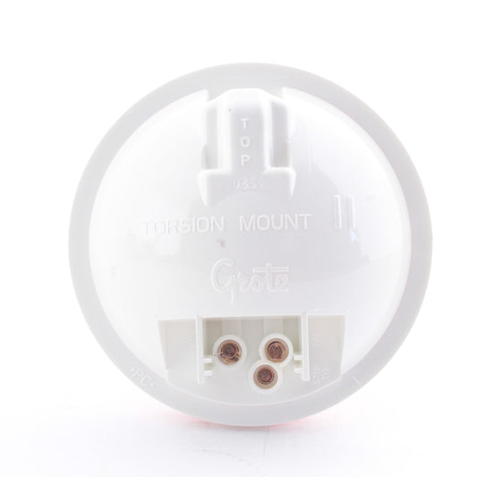 Grote 52922 4" Red Round Incandescent Lamps Torsion Mount 4.32" Female Pin 12V