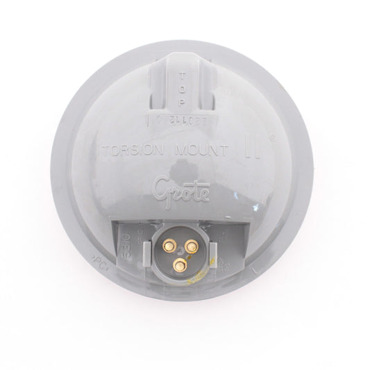 Grote 53103 Yellow 4" Round Torsion Mount Incandescent Front Park Turn Lamp Male