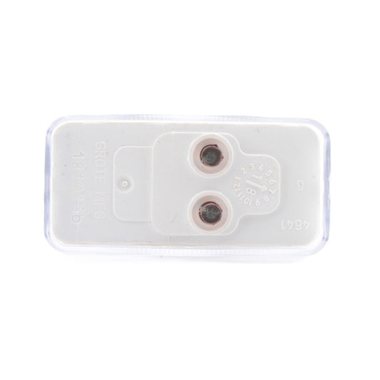 Grote 60271 Clear Small Rectangular Utility Lamp 2-5/8" x 1-1/4" Female Pin 2CP
