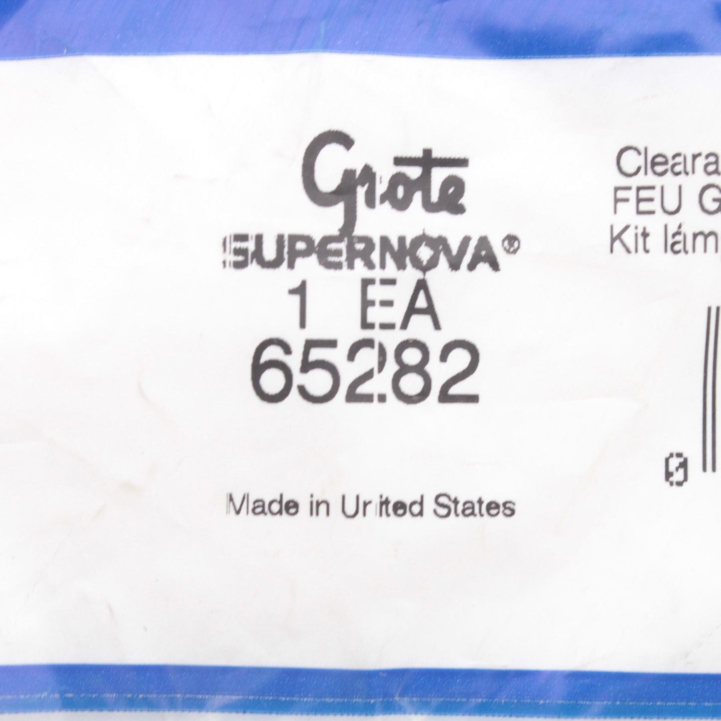 Grote 65282 Red 2" Round SuperNova LED Clearance Side Marker Lamp w/ Harness