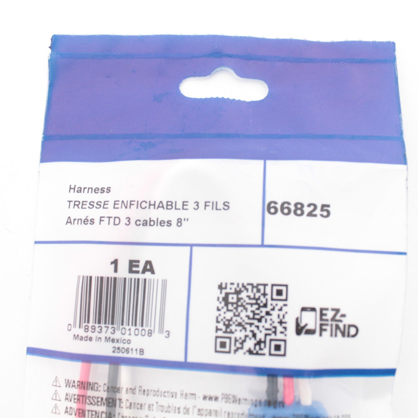 Grote 66825 8" Female Pin Three Wire Stop Tail Turn Pigtail