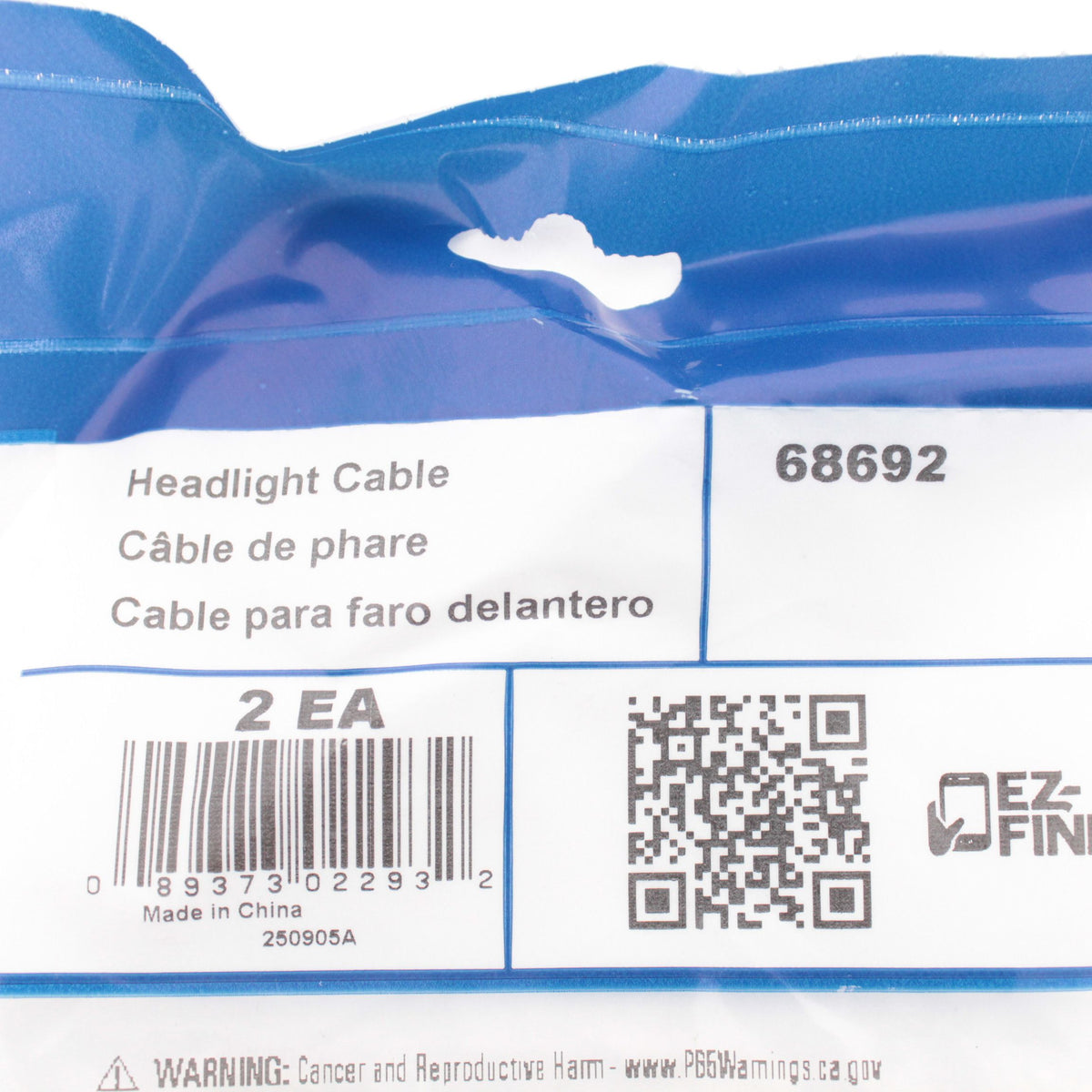 Grote 68692 5.9" Wire Harness H4 to 9005 Headlight Adapter 9-16V 60W 2-Pack
