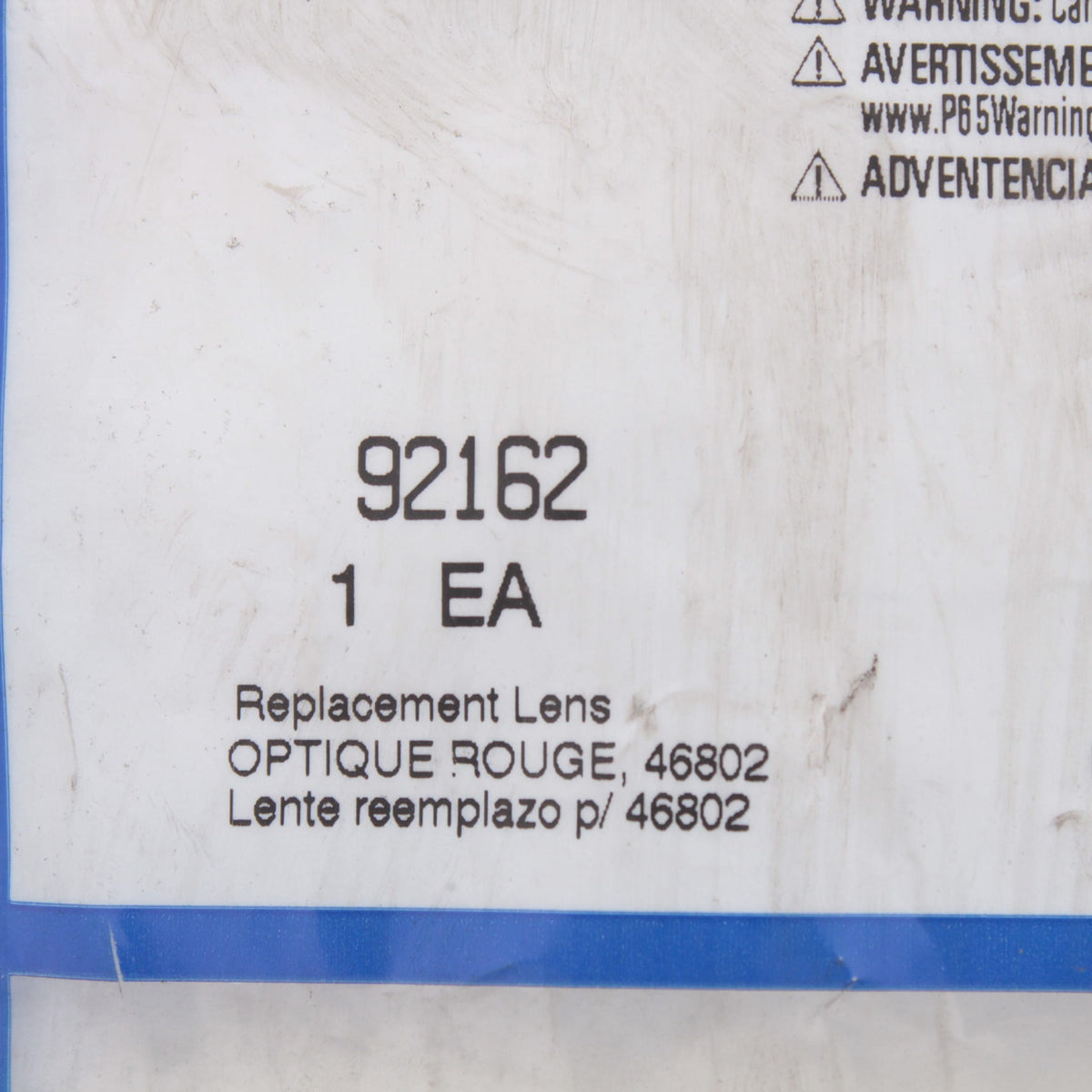 Grote 92162 Red 2" x 5-7/8" Replacement Turtleback II Clearance Marker Lens