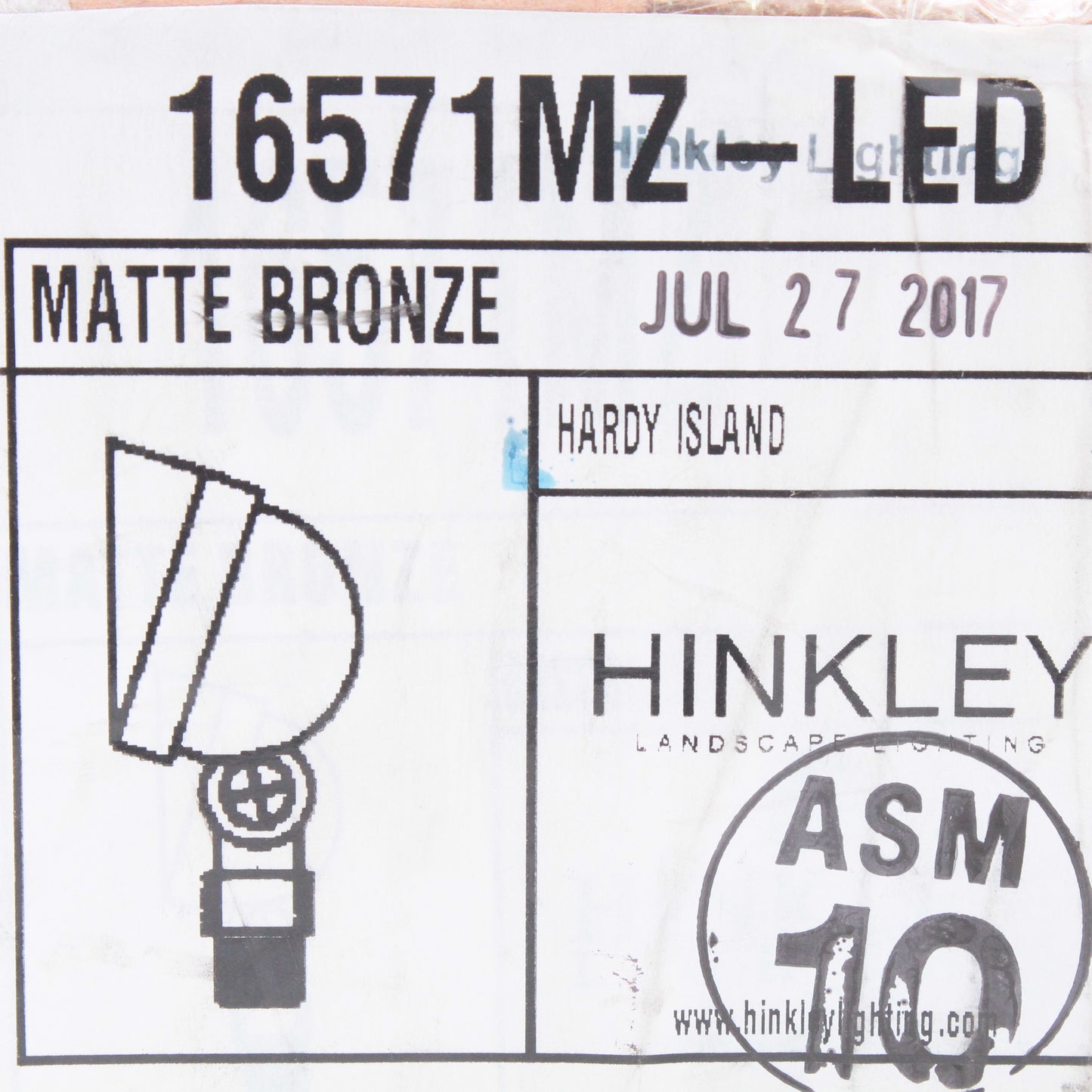 Hinkley Lighting 16571MZ-LED Matte Bronze Landscape Spot Guide Light 4.5" x2.75"
