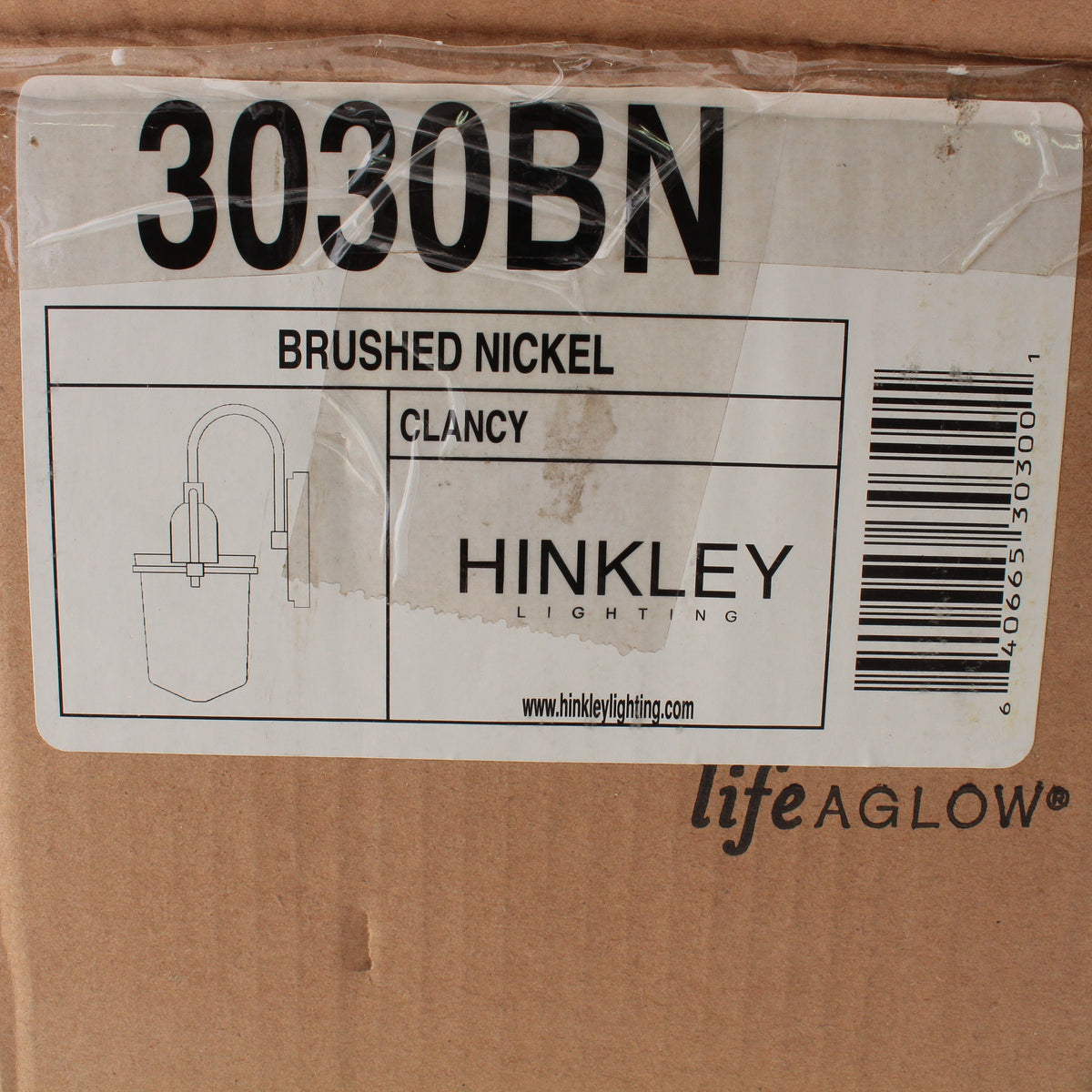 Hinkley Lighting 3030BN Clancy 1-Light Brushed Nickel Wall Sconce 11.3" x 6"