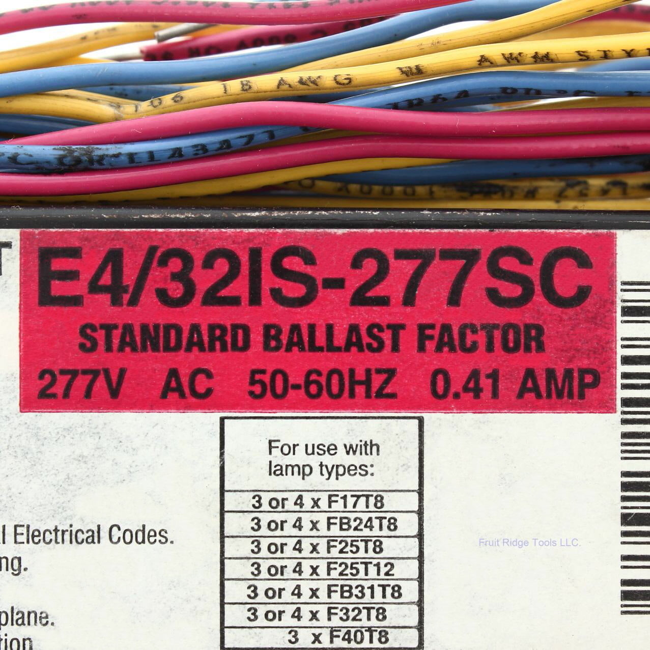 Howard Industries E4/32Is-277SC Standard Ballast Factor 277V AC 50-60HZ 0.41 AMP