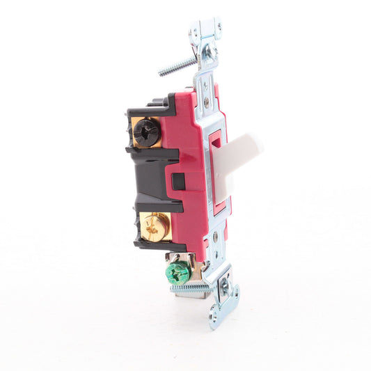Hubbell Bryant 1224W 4-Way White 20A Toggle Light Switch 20A 120/277V Industrial