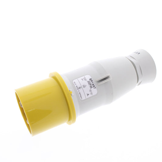 Hubbell 332P4S Splashproof 32A Male IEC 309 Pin & Sleeve Plug 100-130V 2P3W