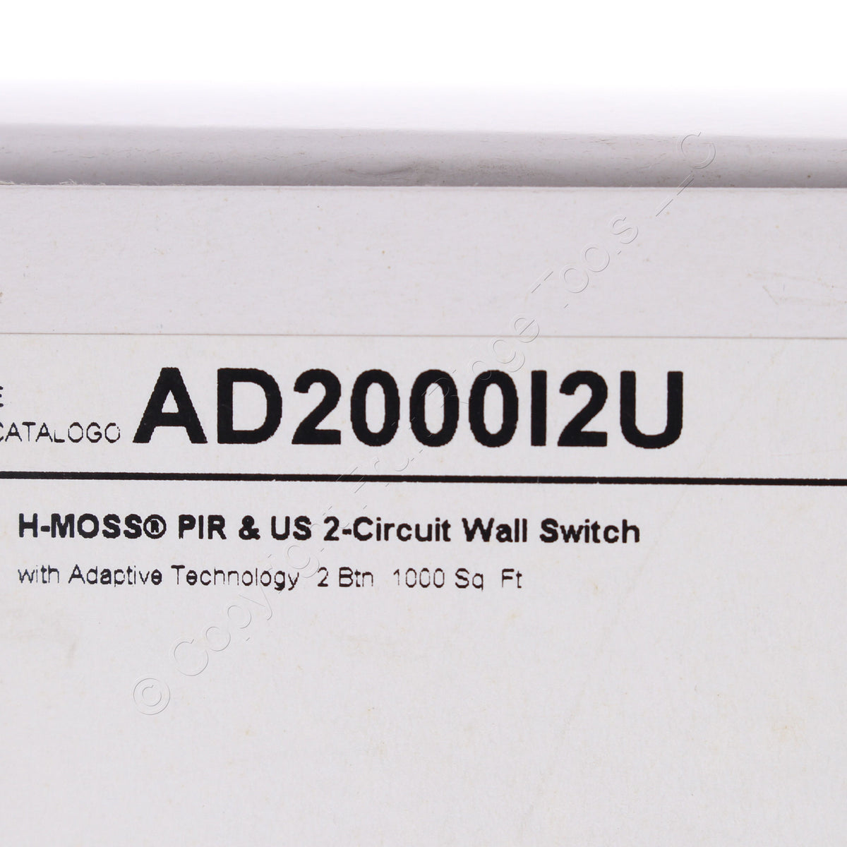 Hubbell AD2000I2U Ivory Occupancy Sensor Switch Adaptive PIR/US 2 Circuit