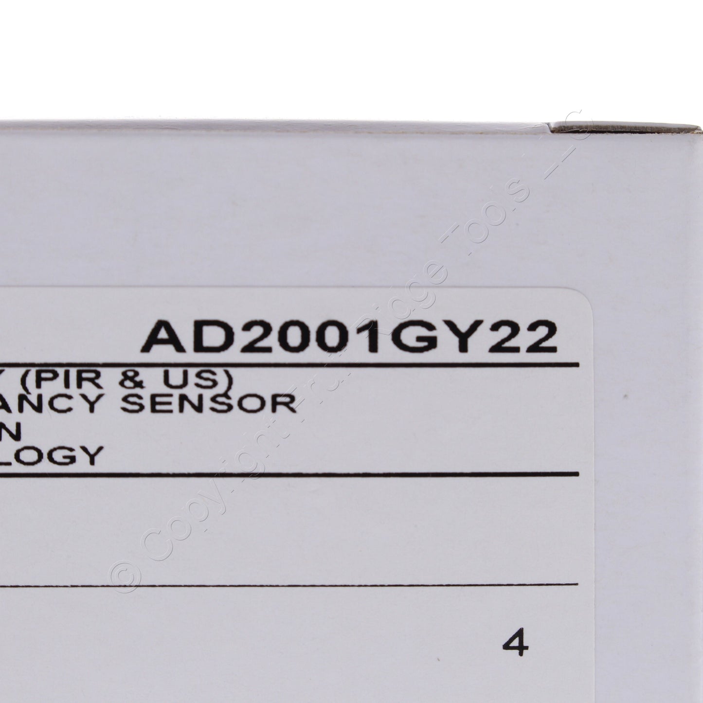Hubbell AD2001GY22 Gray Vacancy Sensor Switch Adaptive PIR/US 2 Circuit