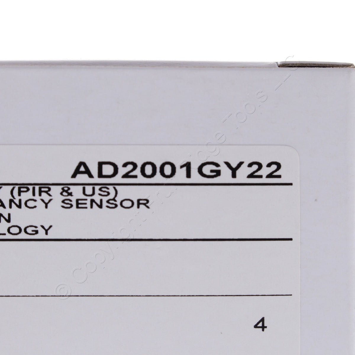 Hubbell AD2001GY22 Gray Vacancy Sensor Switch Adaptive PIR/US 2 Circuit