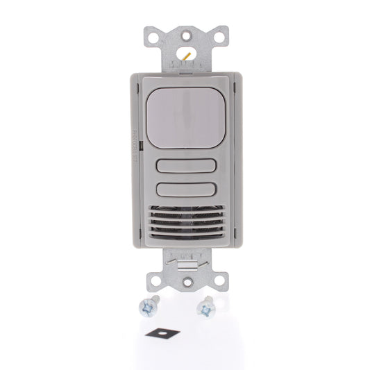 Hubbell AD2241GY2 Gray Vacancy Sensor Switch Low Voltage PIR/US 2-Circuit 24VDC
