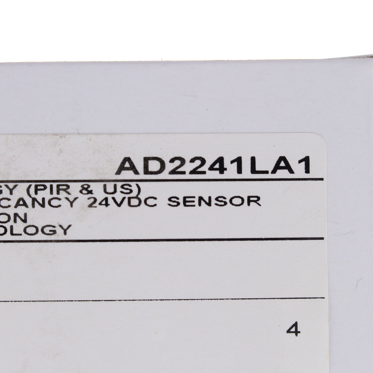 Hubbell AD2241LA1 Lt Almond Vacancy Sensor Low Voltage Adaptive PIR/US 24VDC