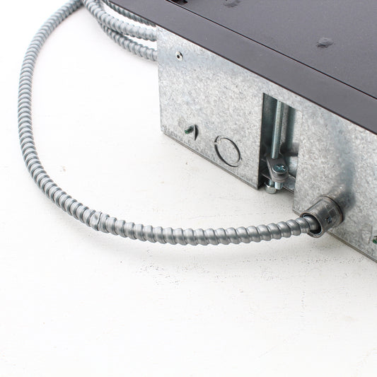 Hubbell Floor Box PreWired 1-20A Receptacle 7 Empty Black Lid AFBPW50115104C2