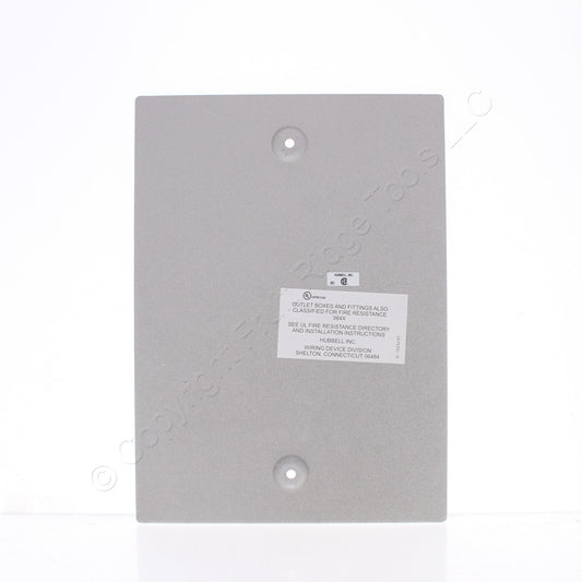 Hubbell FRPT 4-Gang Abandonment Plate for PT27A PT7XC Floor Poke Through AP42