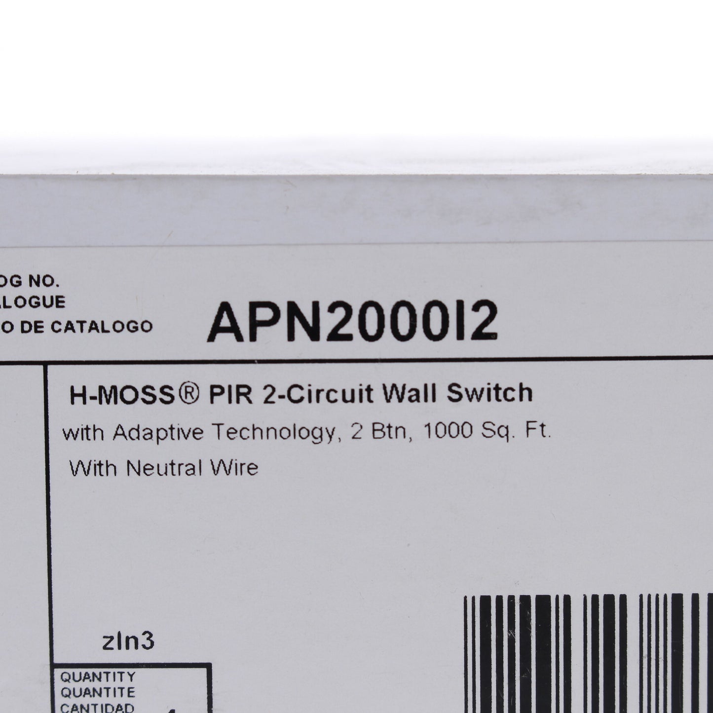 Hubbell AP2000I2 Ivory Occupancy Sensor Switch Adaptive PIR 2-Circuit 120/277V