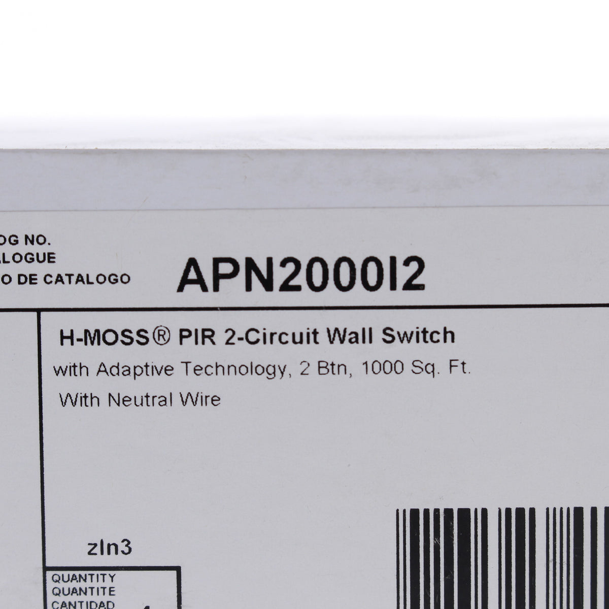 Hubbell AP2000I2 Ivory Occupancy Sensor Switch Adaptive PIR 2-Circuit 120/277V