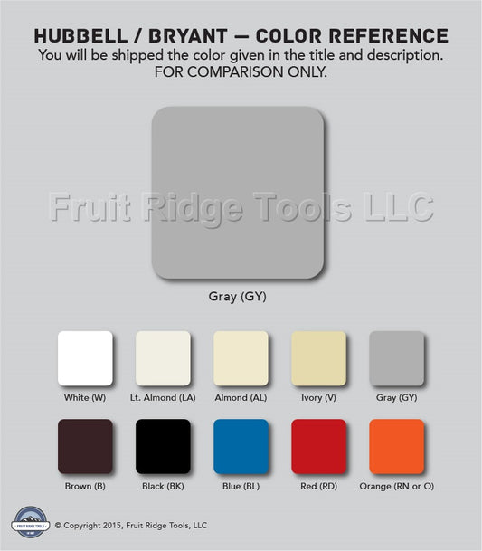Hubbell P1GY Gray Unbreakable Nylon Toggle Wall Switch Cover Wallplates 25-Pack