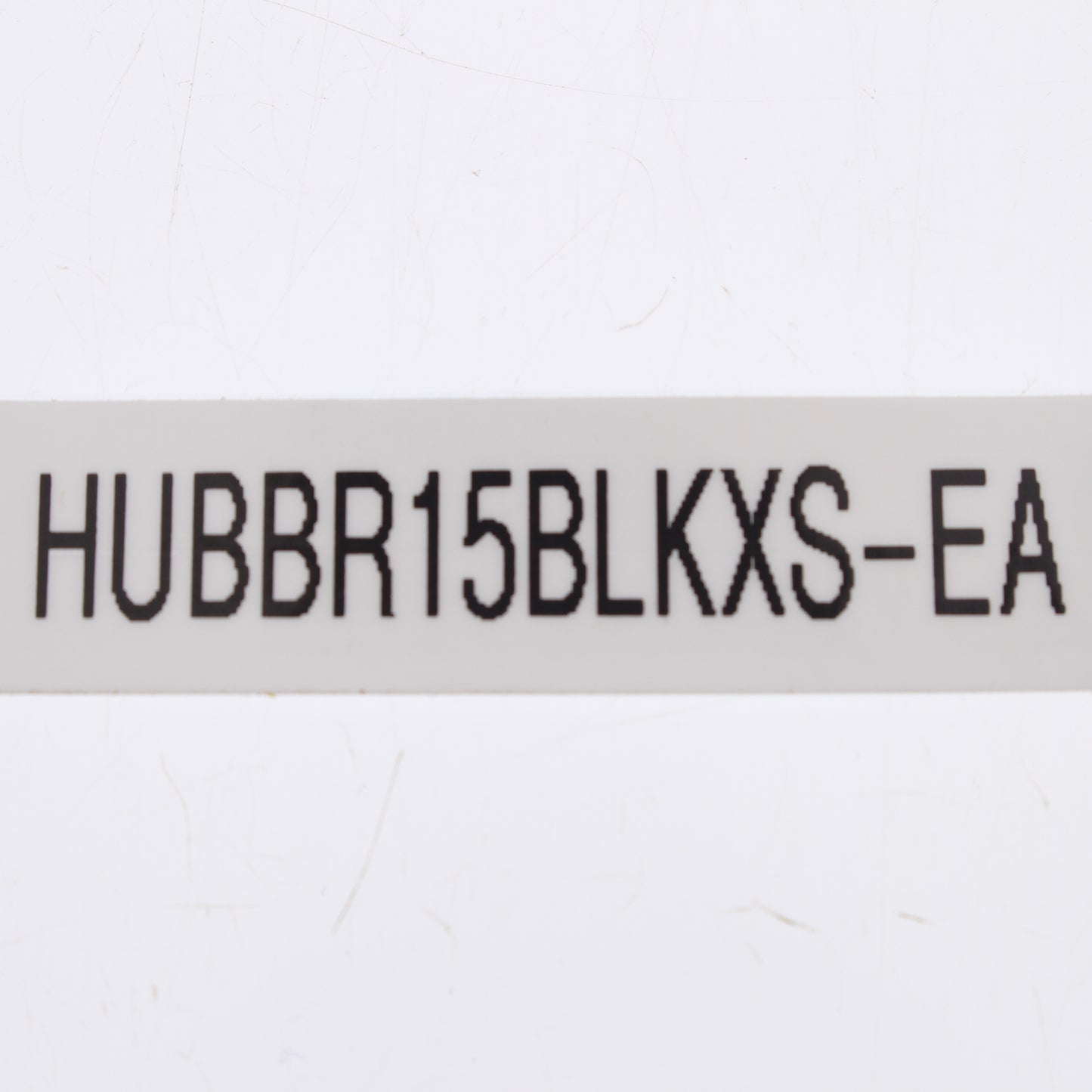 Hubbell BR15BLK Black Commercial Strapless 15A Receptacle Duplex Outlet 125V