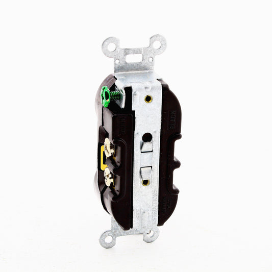 Hubbell Black Receptacle Outlet 20A 125V No Screws NO AUTOGROUND CRO20BLKM1