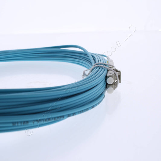 Hubbell Fiber Optic Patch Cord Plenum OM4 Duplex MM LC-LC 11m DFPCLCLCF11MM