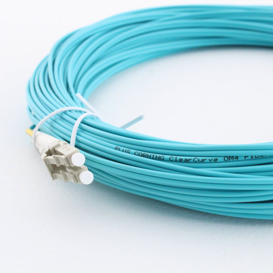 Hubbell Fiber Optic Patch Cord Plenum OM4 Duplex MM LC-LC 21m DFPCLCLCF21MM