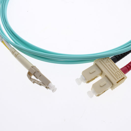 Hubbell Fiber Optic Patch Cord Cable LSZH OM3 Duplex MM LC-SC 3m DFPCLCSCE3MMZ
