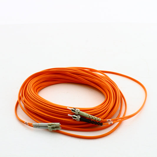 Hubbell Fiber Optic Patch Cord Plenum OM1 Cable Duplex MM LC-ST 20m