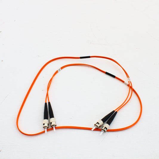 3 Hubbell Fiber Optic Patch Cords Plenum OM2 Cable Dupl MM ST-ST 1m DFPCSTSTD1MM