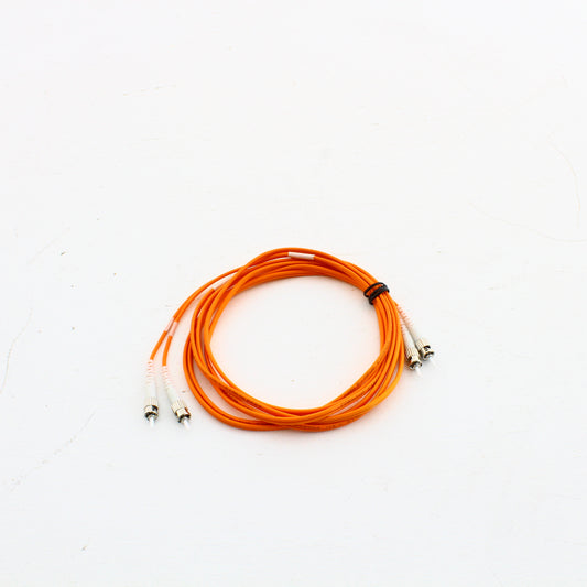 3 Hubbell Fiber Optic Patch Cords Plenum OM2 Cable Dupl MM ST-ST 3m DFPCSTSTD3MM