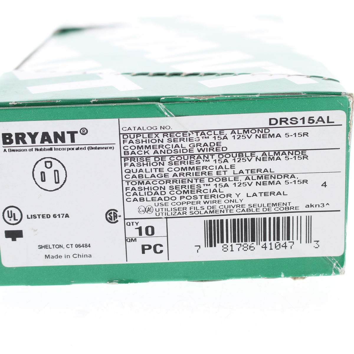 Bryant Electric Industrial Grade DRS15AL