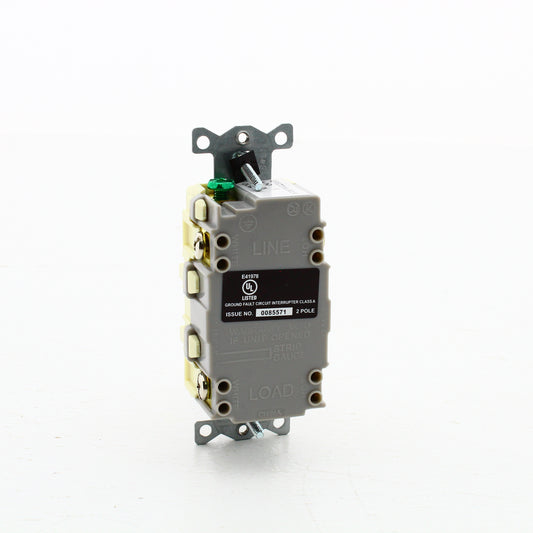 Hubbell GFRST20ALBULK Almond Self-Testing GFCI Duplex 20A Receptacle Outlet