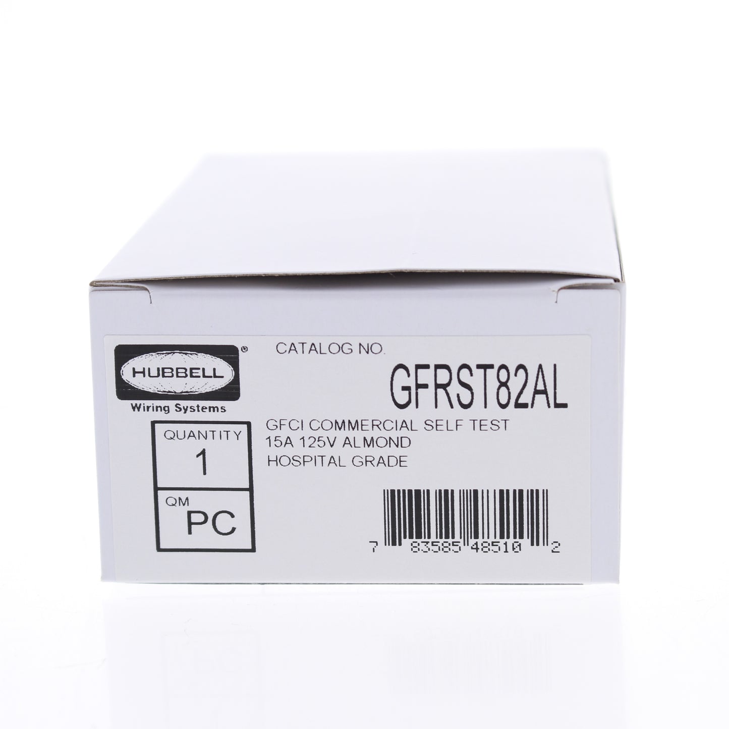 Hubbell 5-15R 15A Self-Test Hospital Gfci Gfi Receptacle Outlet Almond GFRST82AL