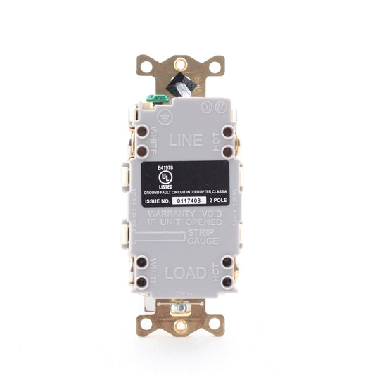 Hubbell GFRST83I Ivory 20A Self-Testing GFCI Outlet Receptacle Hospital 5-20R
