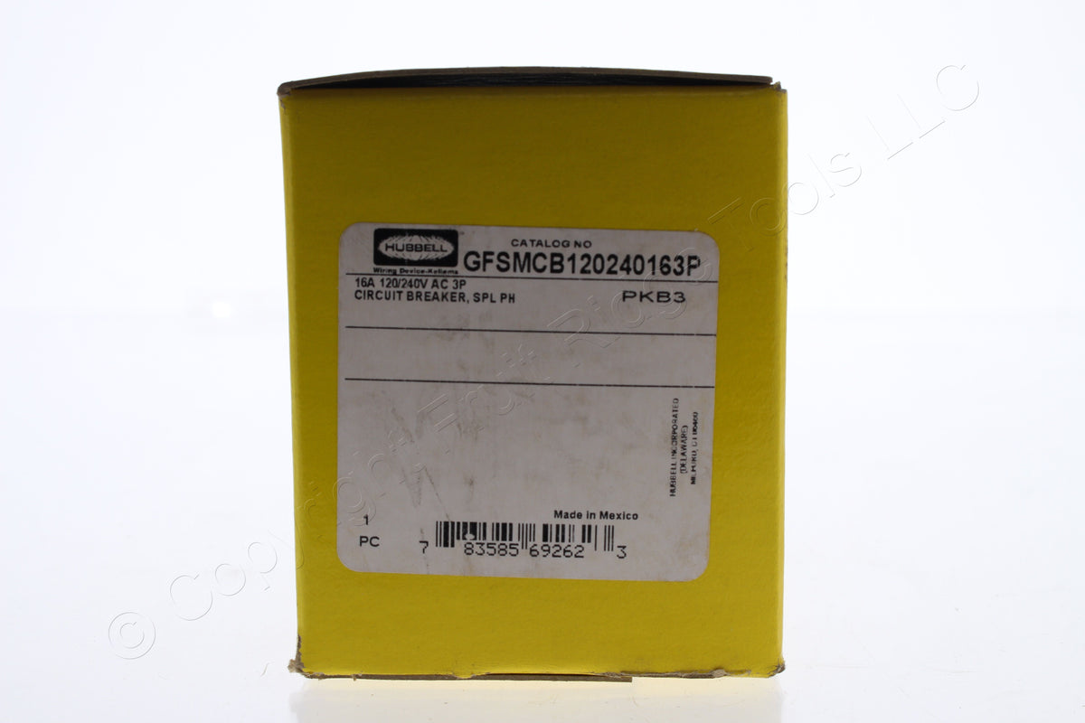Hubbell Breaker for Gfci Sensing Module 16A 120/240VAC 3-Pole GFSMCB120240163P