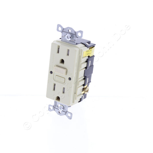 Hubbell Ivory Self-Testing Tamper Resistant Gfci Receptacle 15A GFTRST15IBULK