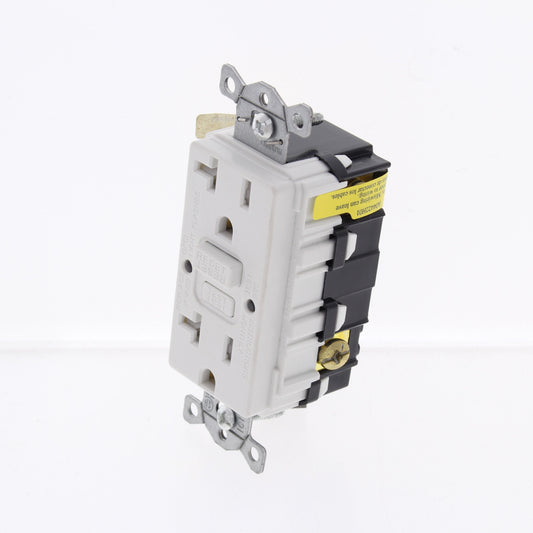 Hubbell White Self-Testing Tamper Resistant Gfci Receptacle 20A GFTRST20WBULK