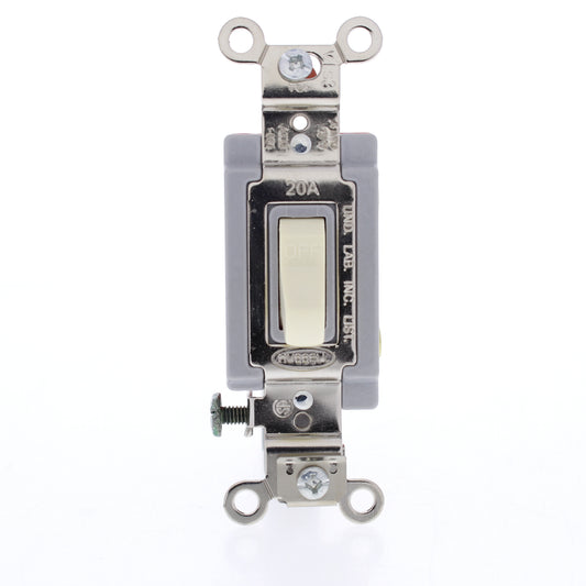 Hubbell HBL1221AL Almond Industrial Single Pole Toggle Switch 20A 120/277V