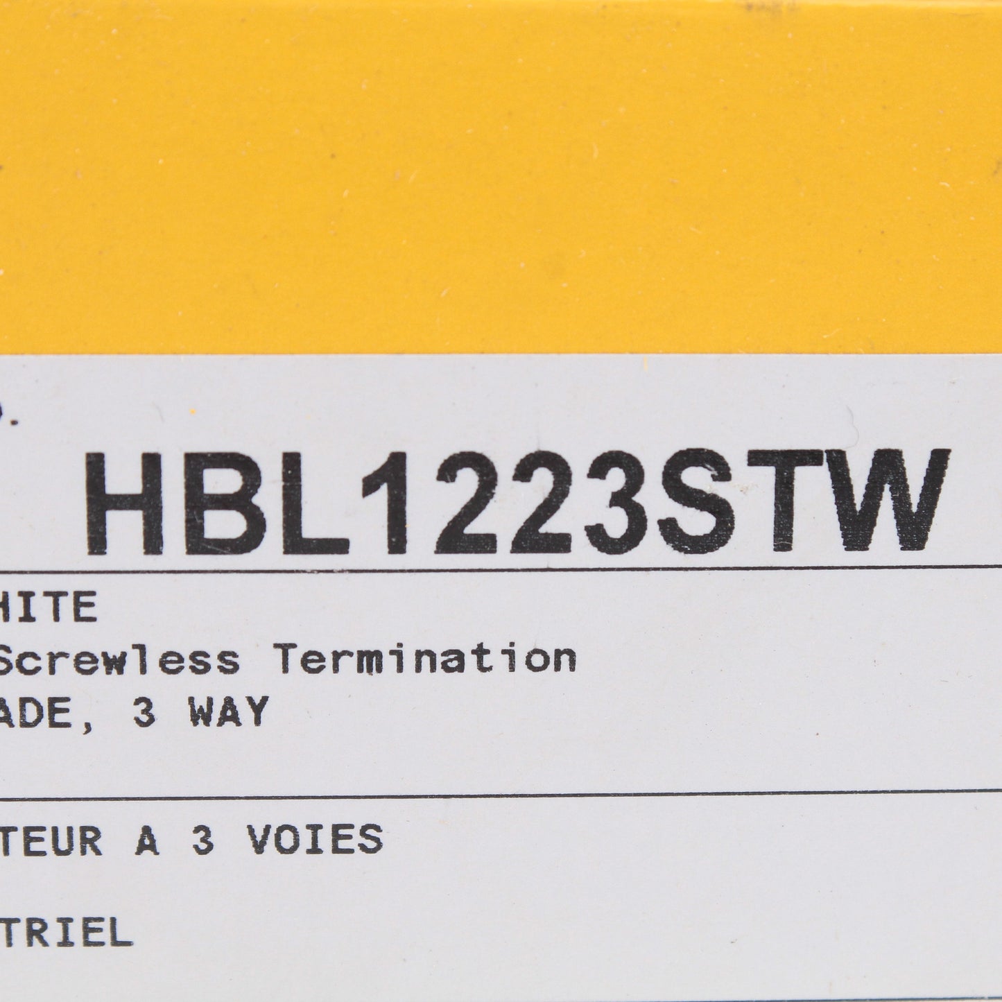 Hubbell HBL1223STW White 20A 3-Way Toggle Light Switches EdgeConnect 10-pack
