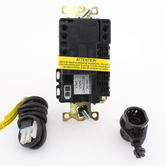 Hubbell White Hospital GR TR 2/2 Controlled Switched Receptacle 15A HBL2172LC2W